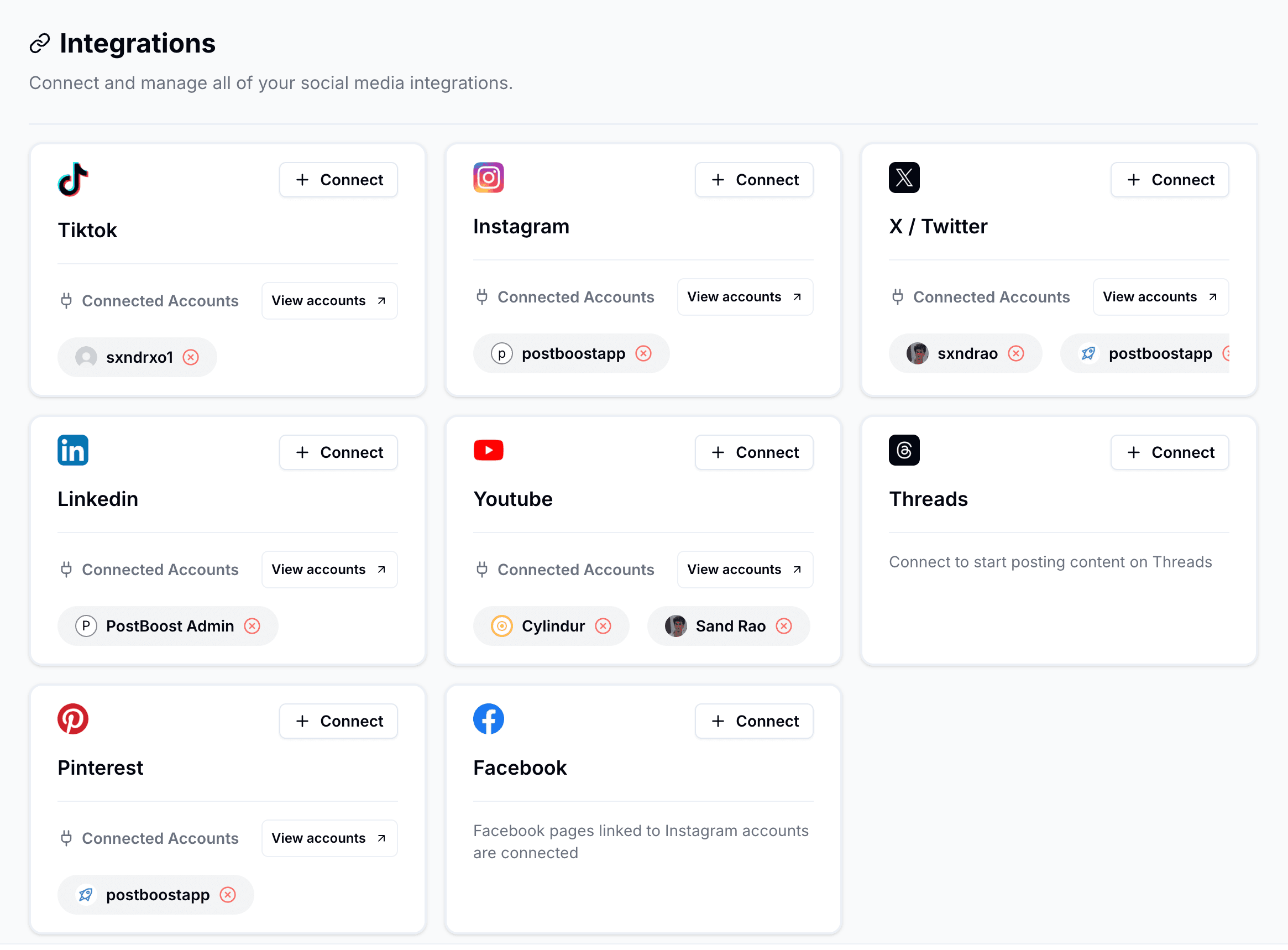 Connect Accounts